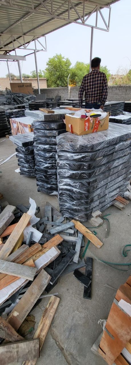 Natural Black Kerb Stones, Tombstone