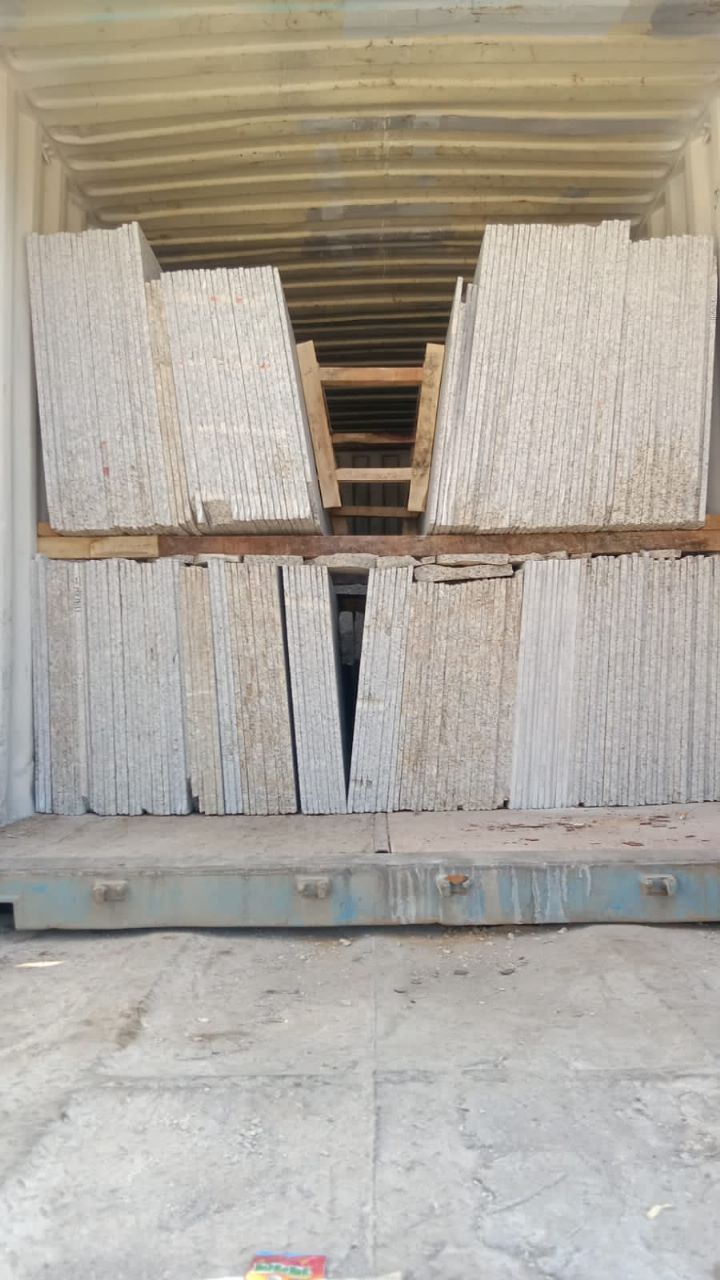 Flamed Finish Indian Yellow Granite